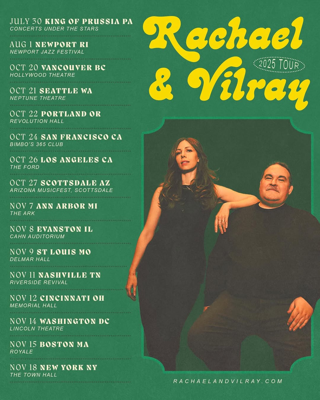Rachael Price Tour Poster 2025
